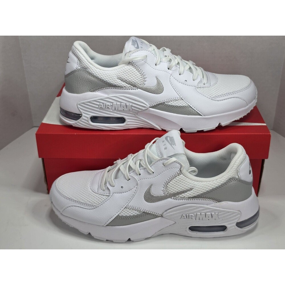 Nike Air Max Excee Shoes Women 11 White Metallic Platinum Sneakers CD5432 121